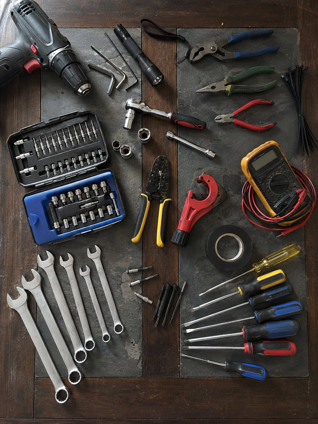 Commercial equipment technician at work